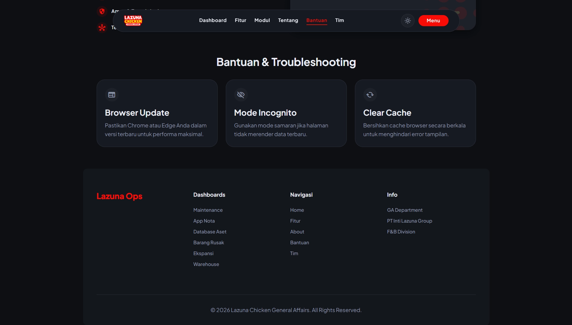 GA Portal Remake Dark - Footer